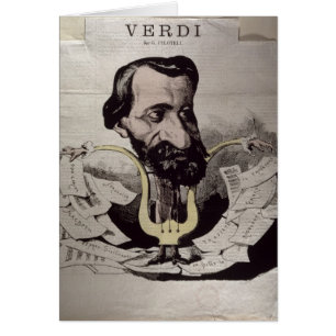 Giuseppe Verdi, caricature, 1860's