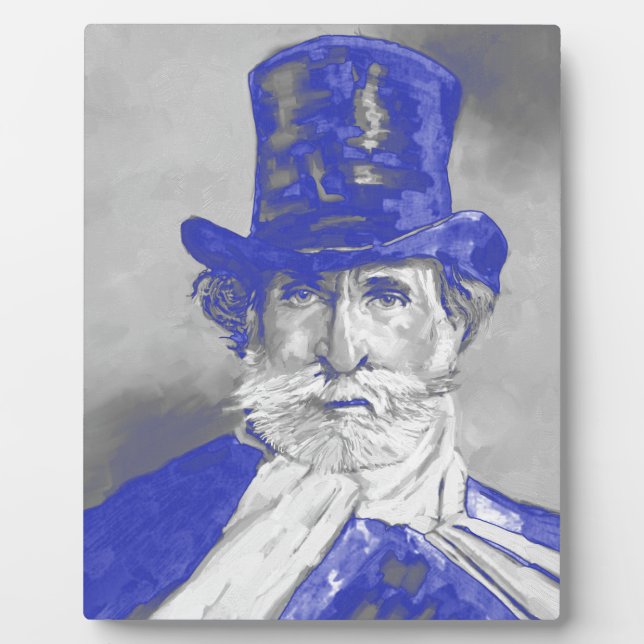 Giuseppe Verdi Fotoplatte (Vorderseite)