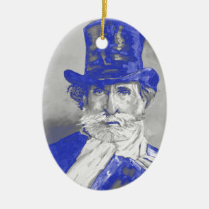 Giuseppe Verdi Keramikornament
