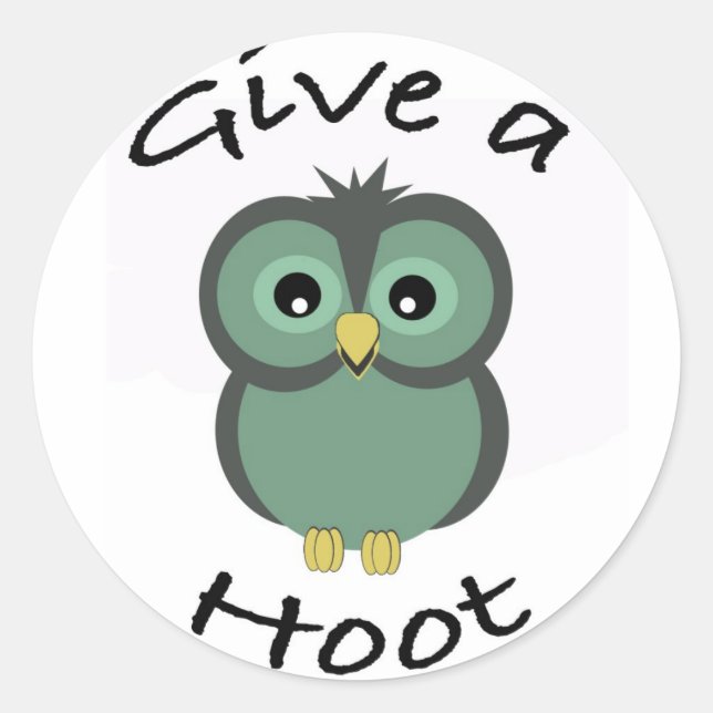 GIve a Hoot Sticker (Vorderseite)