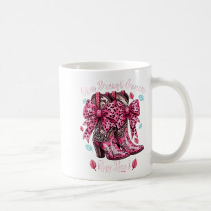 Give Breast Cancer The Boot Nk Cowgirl Western Tee Kaffeetasse