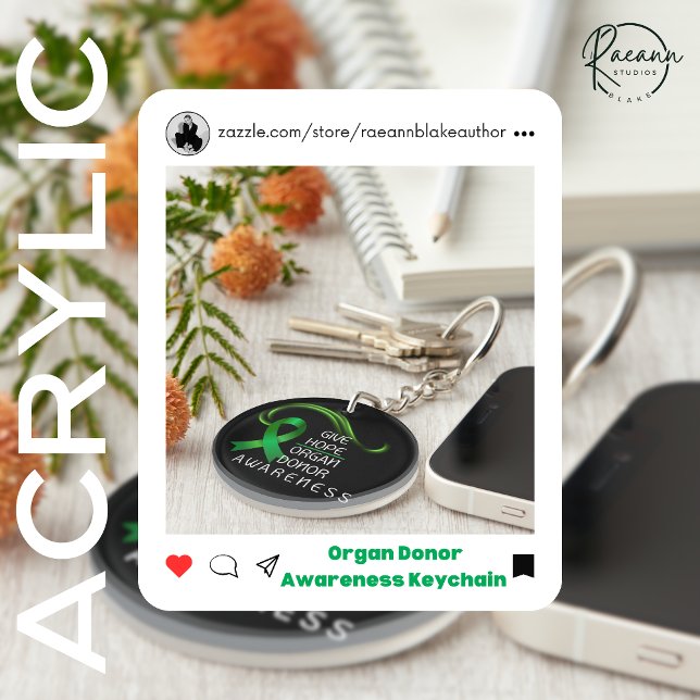 Give Hope Organ Donor Awareness Round Acrylic  (Créateur téléchargé)