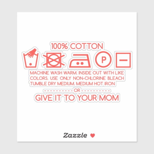 Give it to your mom 4 aufkleber (Blatt)