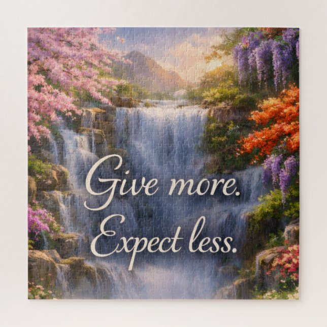 Give More. Expect Less Inspirational Christian (Vertikal)