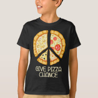 Give Pizza Chance - Funny Pizza Pub mit Peace Log