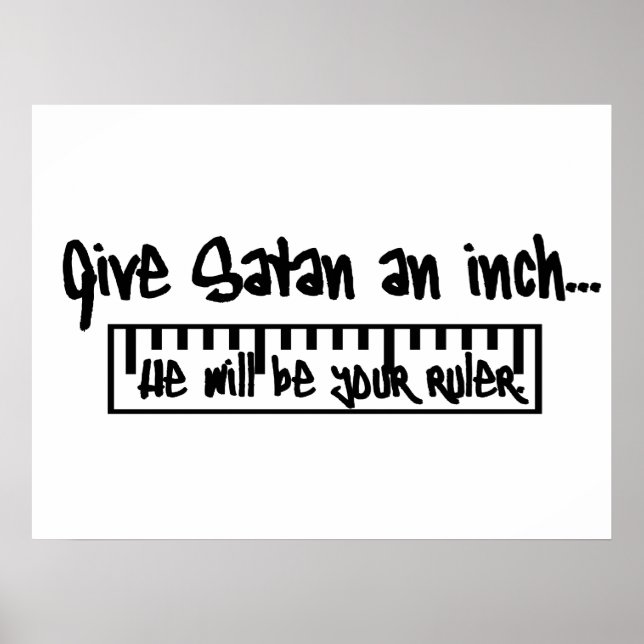 Give Satan an Inch… Poster (Vorne)