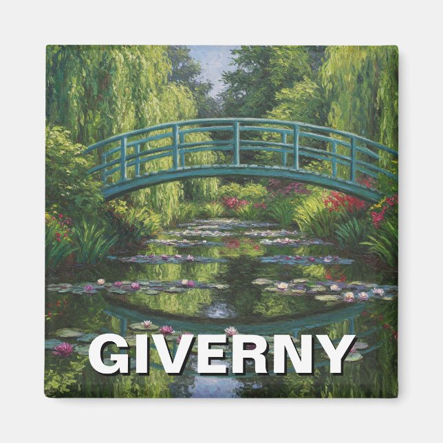Giverny France Travel Magnet (Vorne)