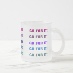 Givré ALLEZ-Y ! tasse (verre dépoli)