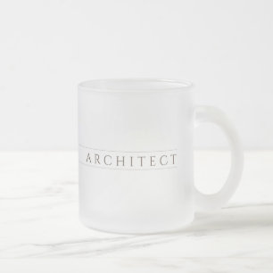 Givré ARCHITECTURE Tasse de verre dépoli / Sepia