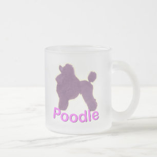 Givré Berceau de caniche de jouet tasse pourpre/rose en