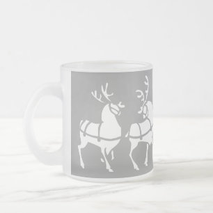 Givré Cadeaux de fête de Noël de tasse en verre de bière
