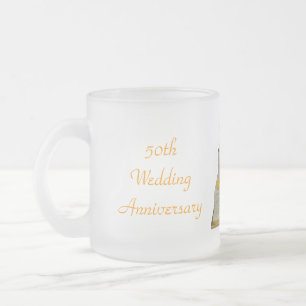 Givré cinquantième Tasse de café d'anniversaire de