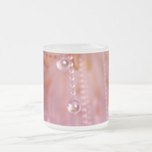 Givré Coucher du soleil dans la tasse en cristal