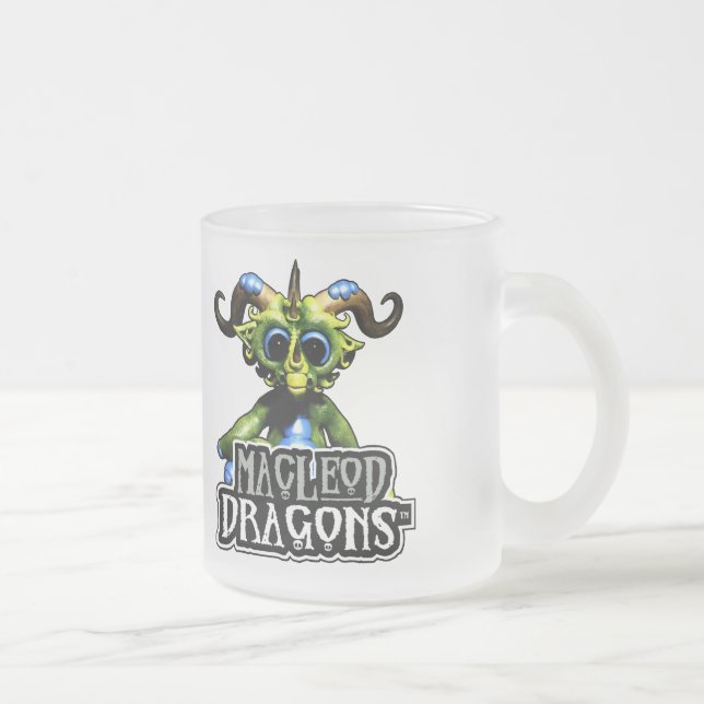 Givré Dragon vert de DM 10 onces. Tasse givrée (Droit)