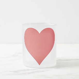 Givré Herz Tasse aus Mattglas