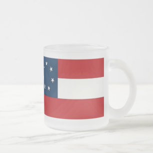 Givré Ist NATIONAL FLAG Frosted 10 oz de tasse de verr
