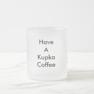 Givré La tasse de café de Kupka de médias d'excès