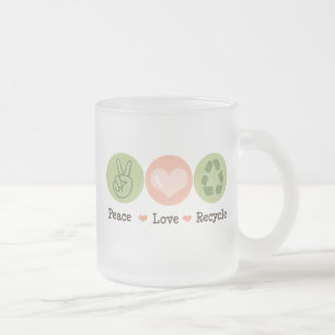 Givré L'amour de paix réutilisent la tasse givrée
