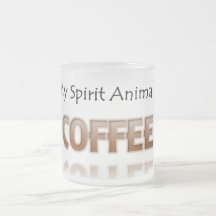 Le café est ma tasse givrée par chemise animale