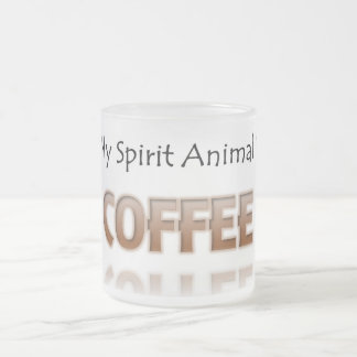 Givré Le café est ma tasse givrée par chemise animale