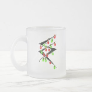 Givré Logo de Sc avec la tasse de lumières de Noël
