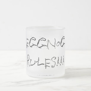 Givré Noël "lait de poule ordonne" - la tasse en verre