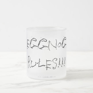 Givré Noël "lait de poule ordonne" - la tasse en verre