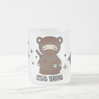 Nounours de Ninja ! Avec la tasse de Shurikens