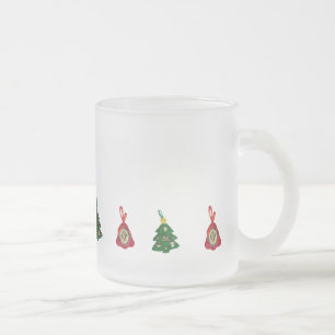 Givré Ornements de sapin de Noël Tasse de cidre chaud