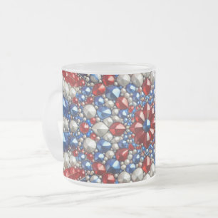 Givré Petite tasse en verre dépoli avec couleurs Pays-Ba