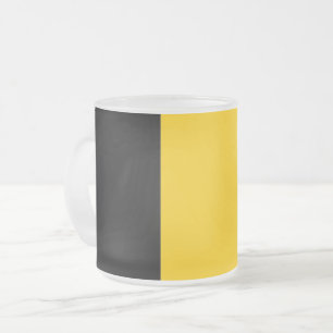 Givré Petite tasse en verre dépoli avec drapeau de Belgi