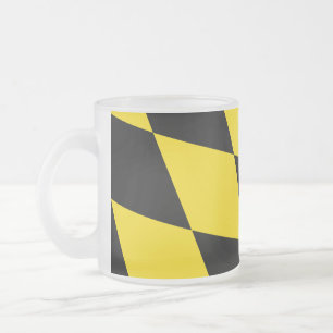 Givré Petite tasse en verre dépoli avec drapeau de Munic