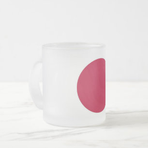 Givré Petite tasse en verre dépoli avec drapeau du Japon