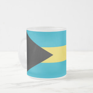 Givré Petite tasse en verre dépoli avec le drapeau des B