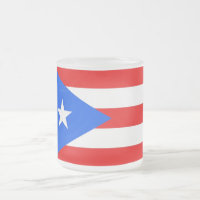 Petite tasse en verre dépoli avec le drapeau Porto