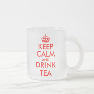 Givré Restez calme et buvez du thé en tasse   Personnal