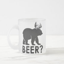 Tasse à bière Funny Bear Deer