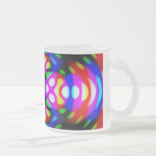 Givré Tasse à café, abstraite et colorée, tripante