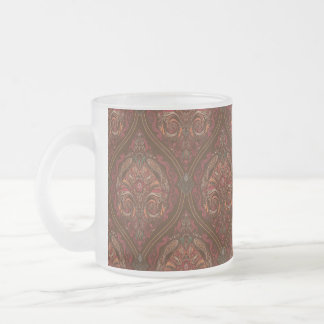 Givré Tasse à café marron vintage à motif mandala paisle