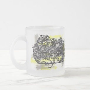 Givré Tasse à café personnalisée Zentangle fantaisiste F