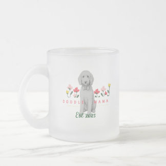 Givré Tasse à doodle esquissé avec des fleurs - Personna
