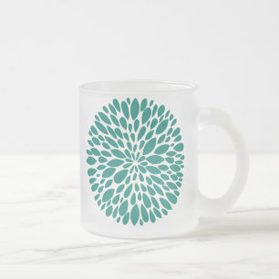 Givré Tasse abstraite moderne fraîche en verre de