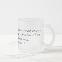 Tasse de café avec le vers de bible
