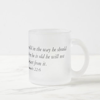 Givré Tasse de café avec le vers de bible