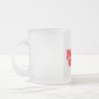 Givré tasse de café en verre dépoli