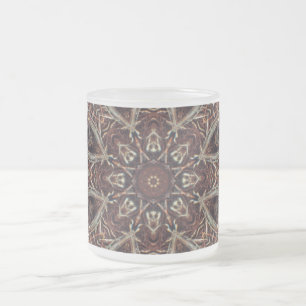 Givré Tasse de café, Marron Abstrait, Personnalisable