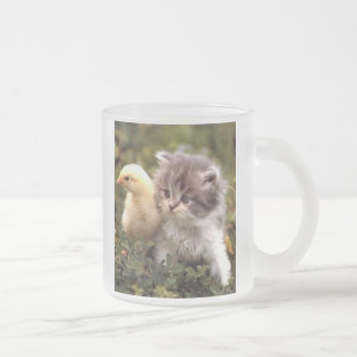 Givré Tasse de chaton et de poussin de bébé