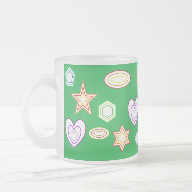 Givré Tasse de forme de couleur verte (Gauche)