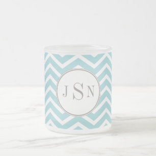 Givré Tasse de monogramme de Chevron