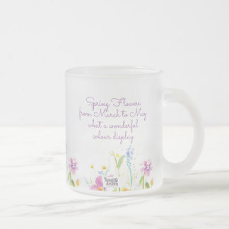 Givré Tasse de thé et café Fleur de Verre Givrée